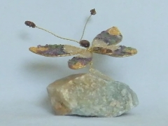 Schmetterling (± 8 cm) mit Amethyst, Jaspis, Aventurin, Lapislazuli